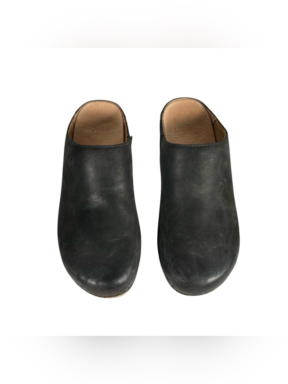 DANSKO Brenda Minimalist Mules in black burnished suede - Picture 5 of 10